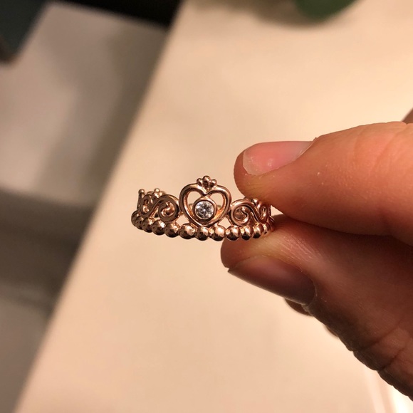 Pandora Jewelry - Rose gold Pandora Princess ring